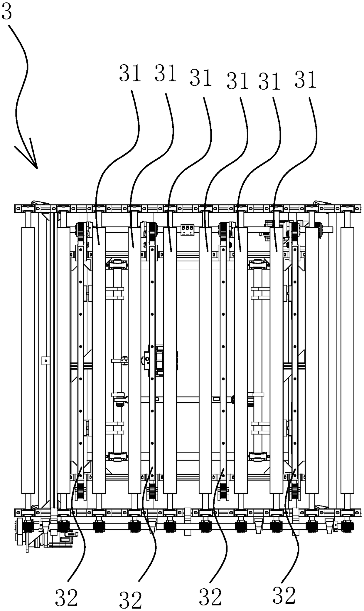 A glass automatic punching machine