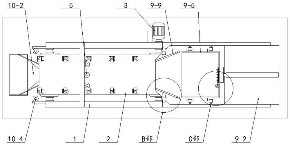 Automatic conveying type paint spraying device for furniture processing