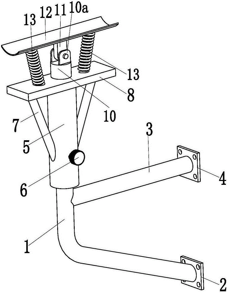 Adjustable supporting device special for automotive steering wheel