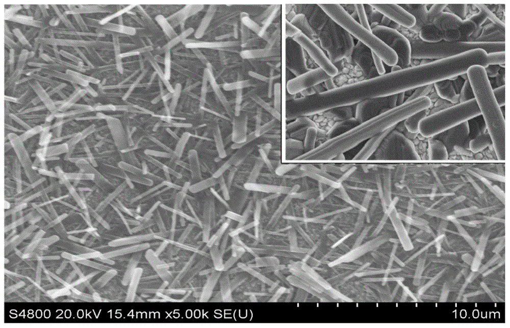 Preparation method of vanadium dioxide nano rodlike thin film
