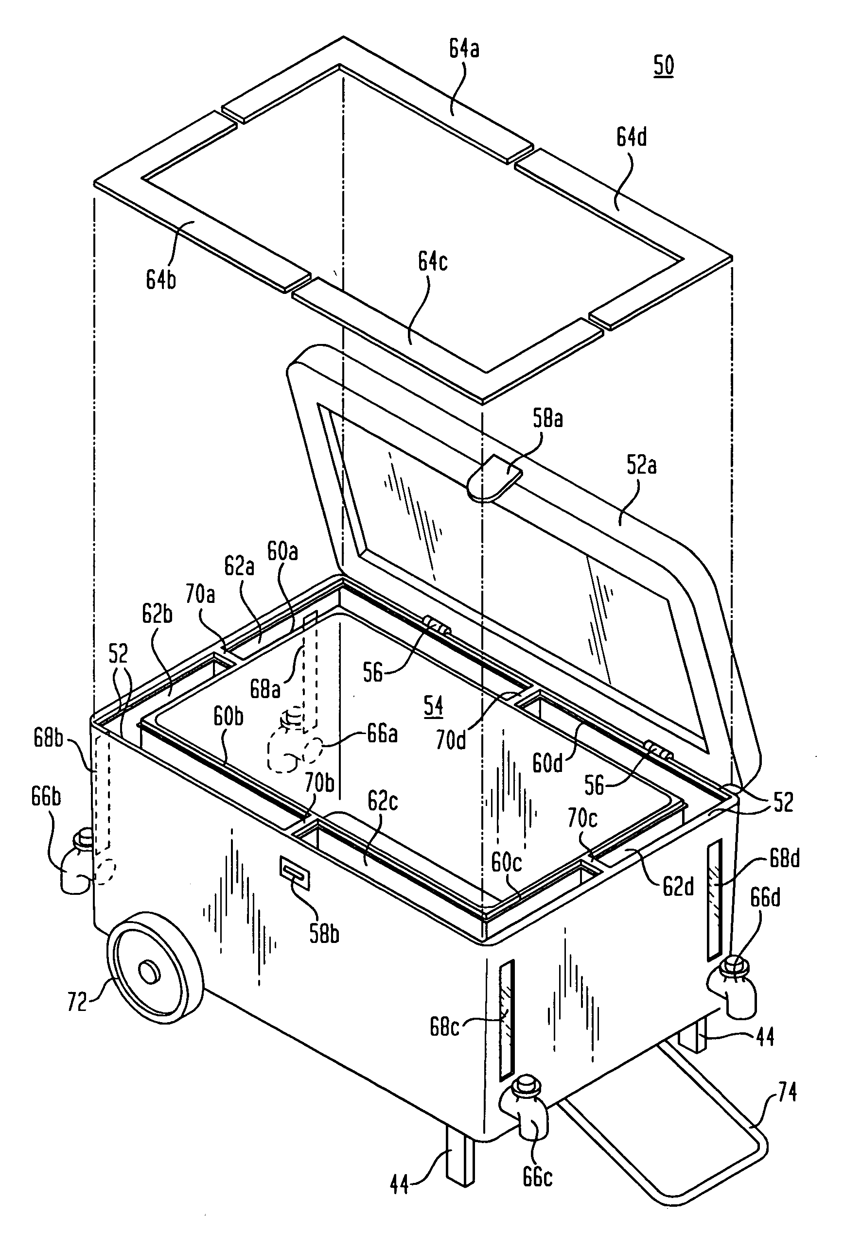 Portable temperature maintaining apparatus