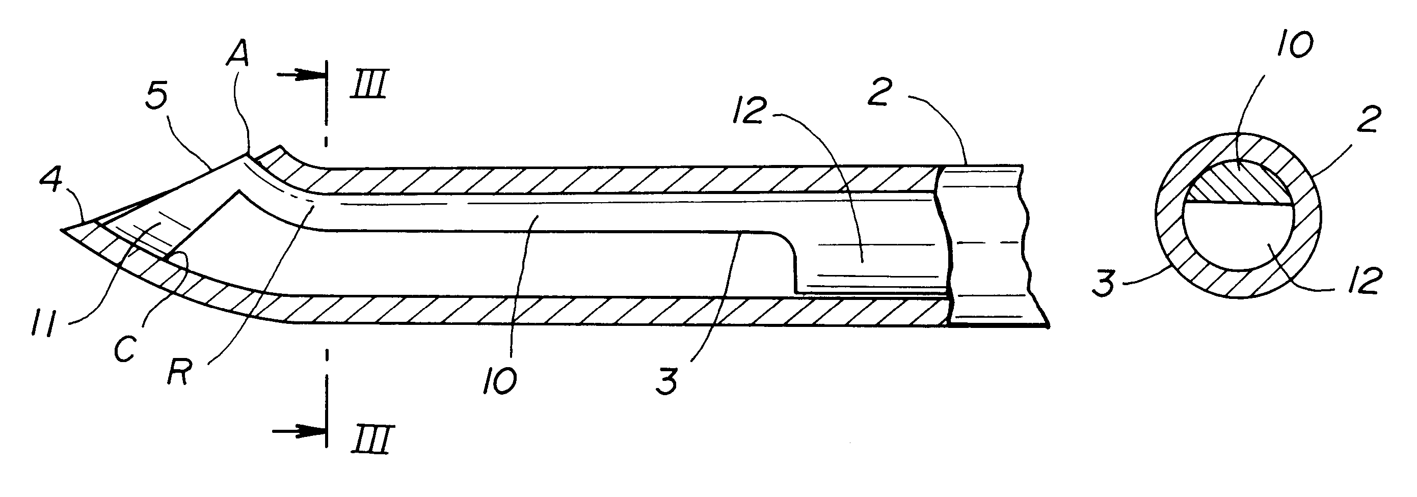Mandrin of medical anesthetic needle and method of manufacturing same