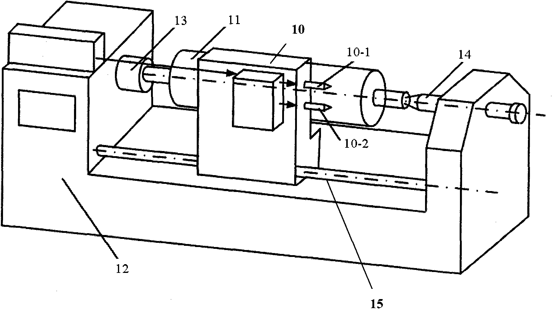 Laser texturing processing method on surface of roller
