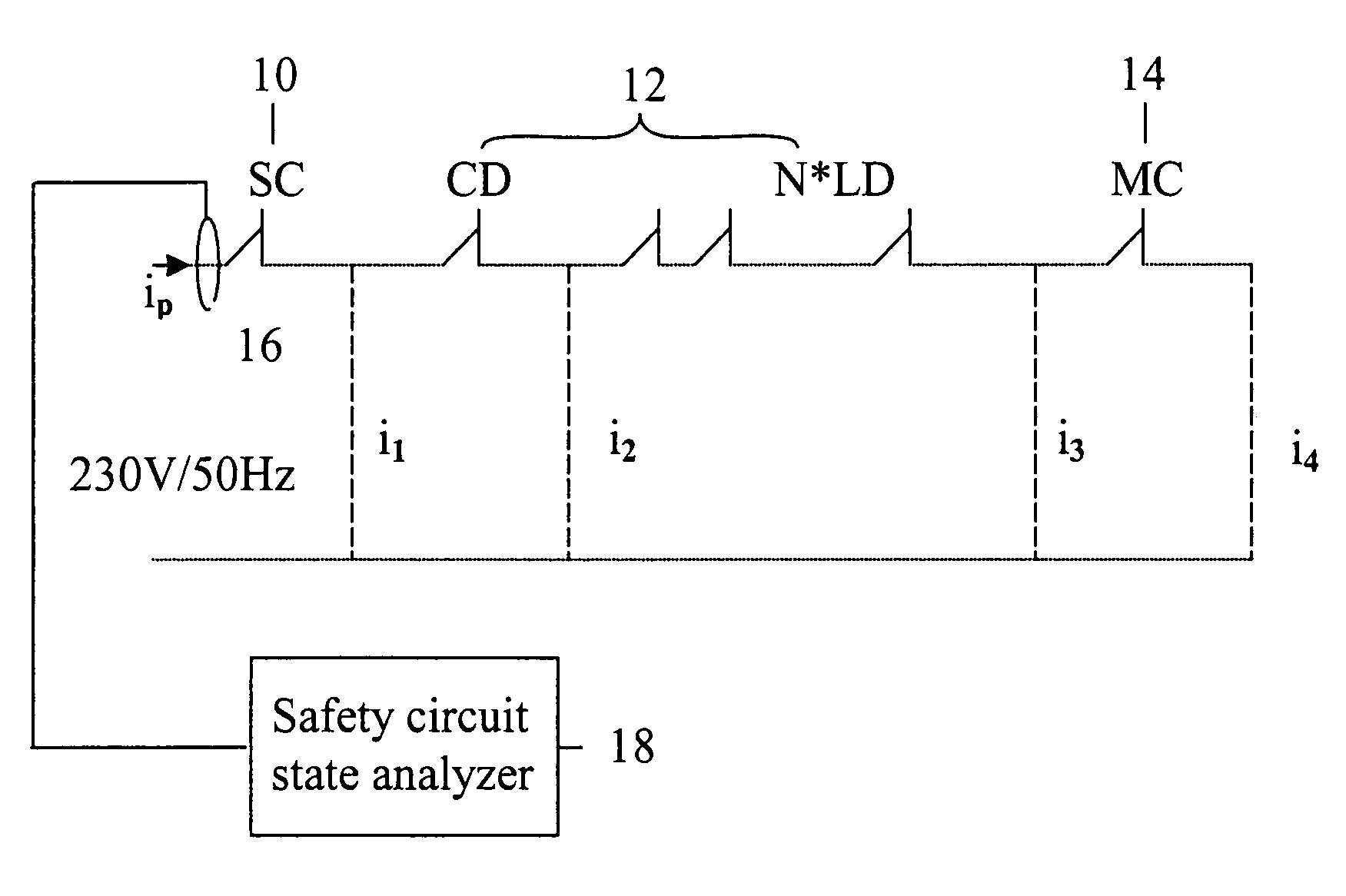 Elevator safety circuit monitoring system and method