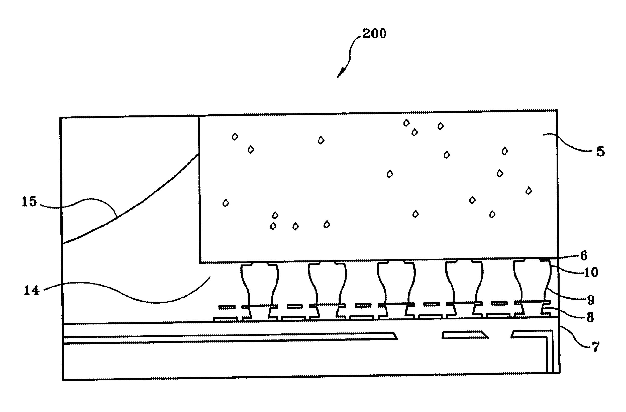 Method and apparatus for fully aligned flip-chip assembly having a variable pitch packaging substrate