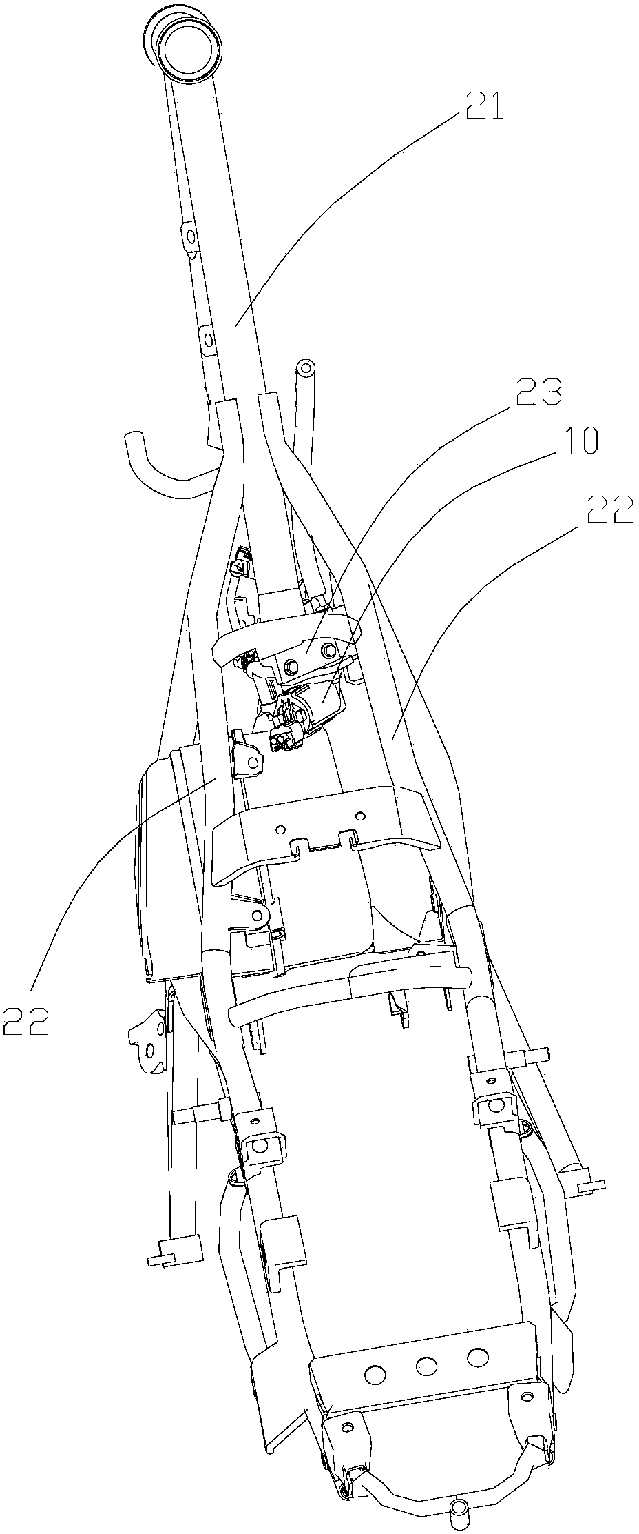 Fuel pump layout and EFI vehicle