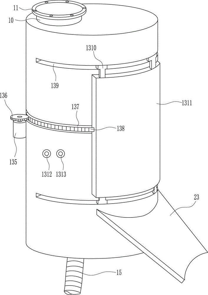 Impurity and water separating device special for roof drainage