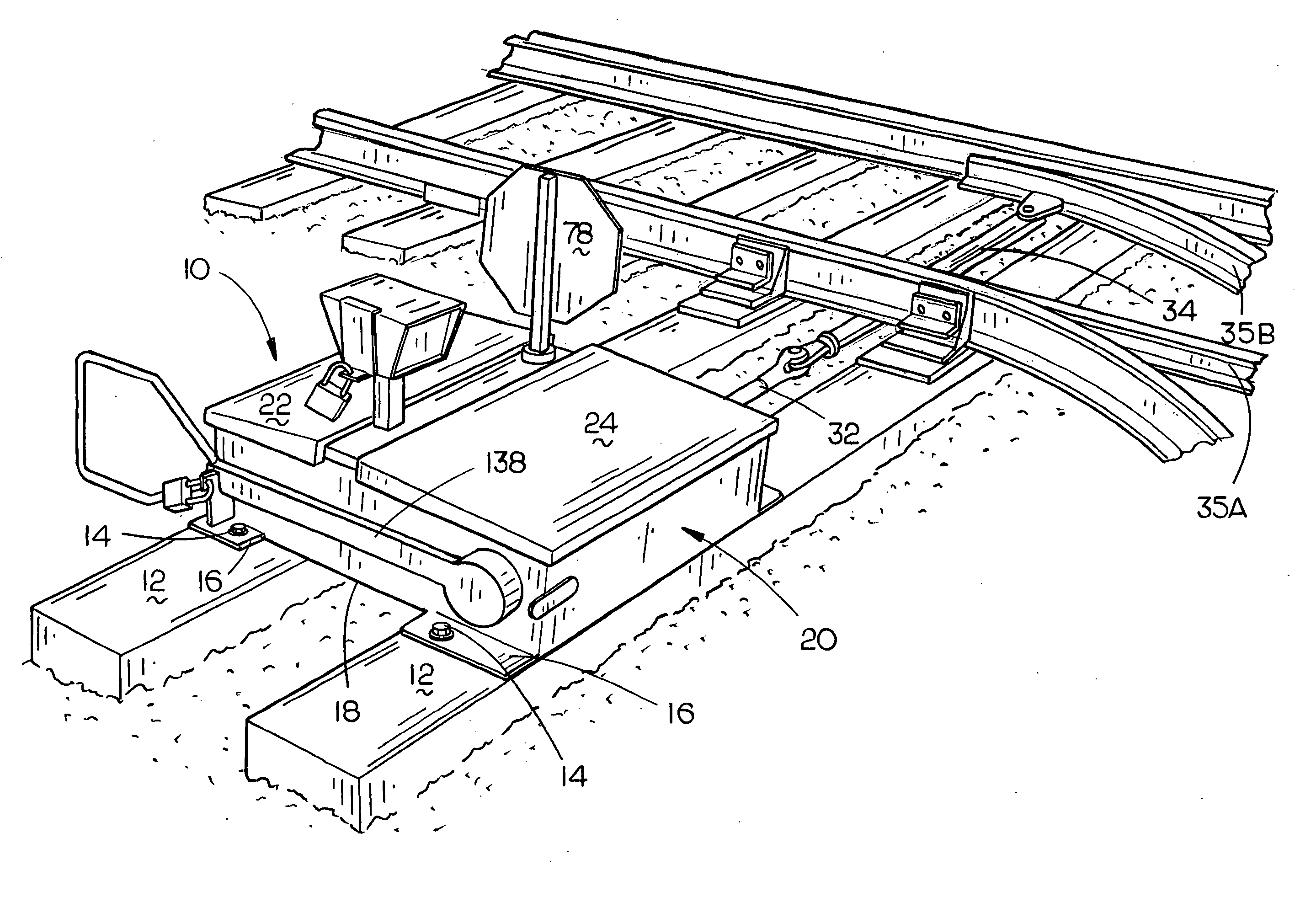 Railroad yard switch machine