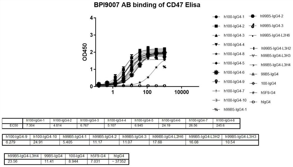 Humanized CD47 antibody or antigen binding fragment thereof and application