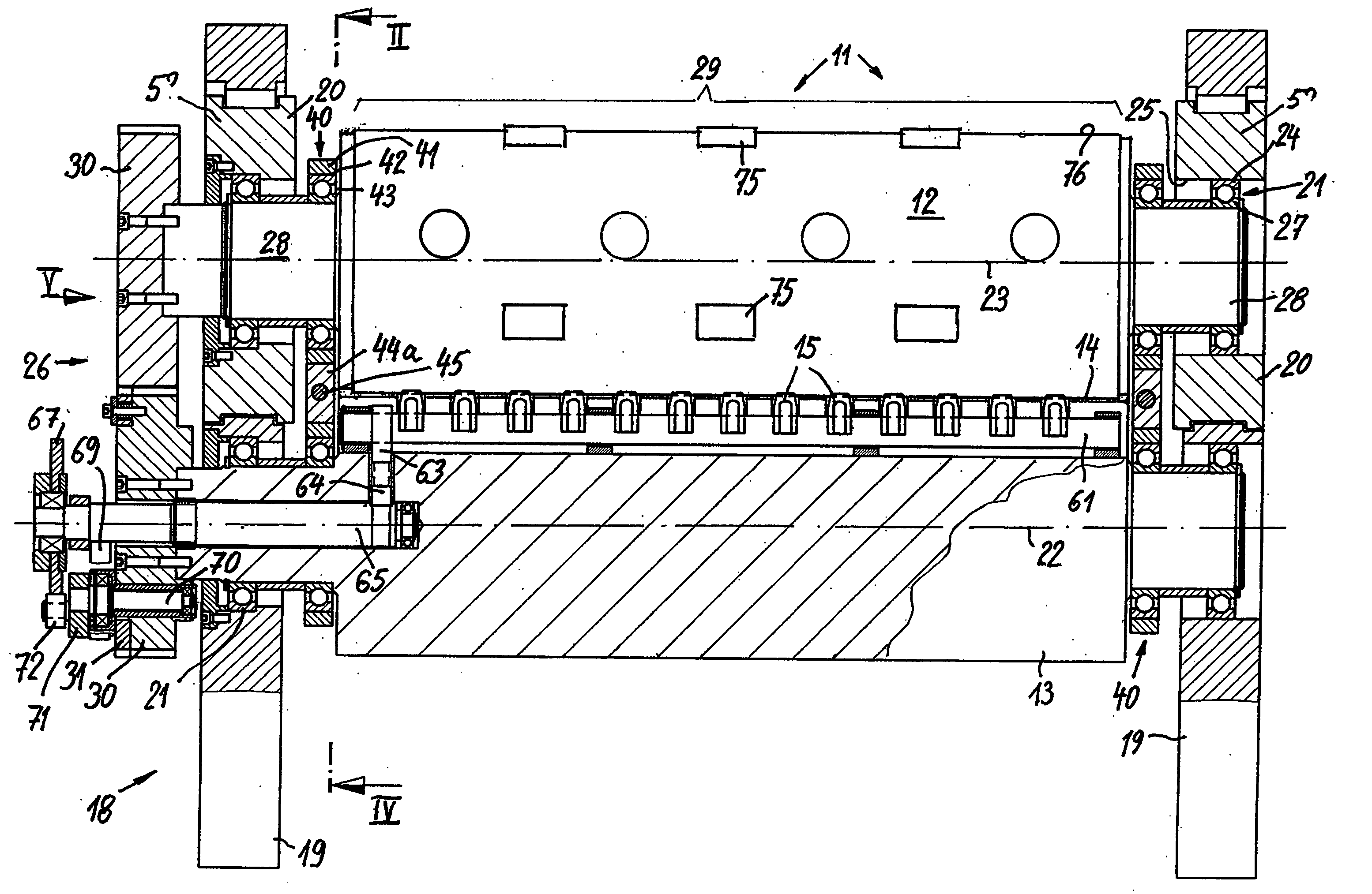 Hot foil stamping or printing device for transferring surface portions onto a flat material