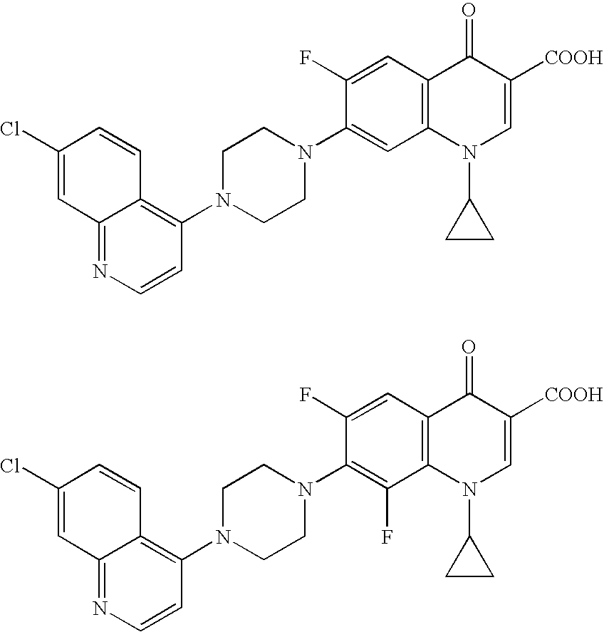 Hybrid molecules QA where Q is an aminoquinoline and A is an antibiotic residue, the synthesis and uses thereof as antibacterial agents