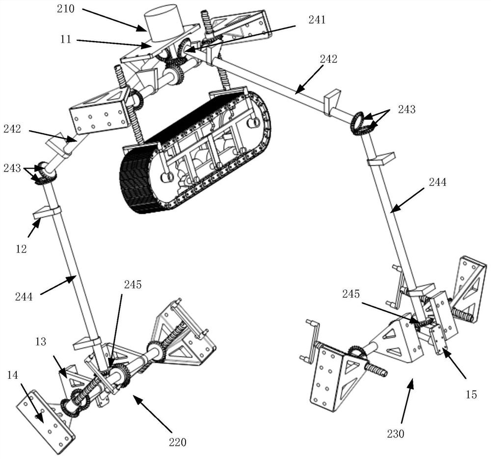 An underwater pipeline clamping crawler