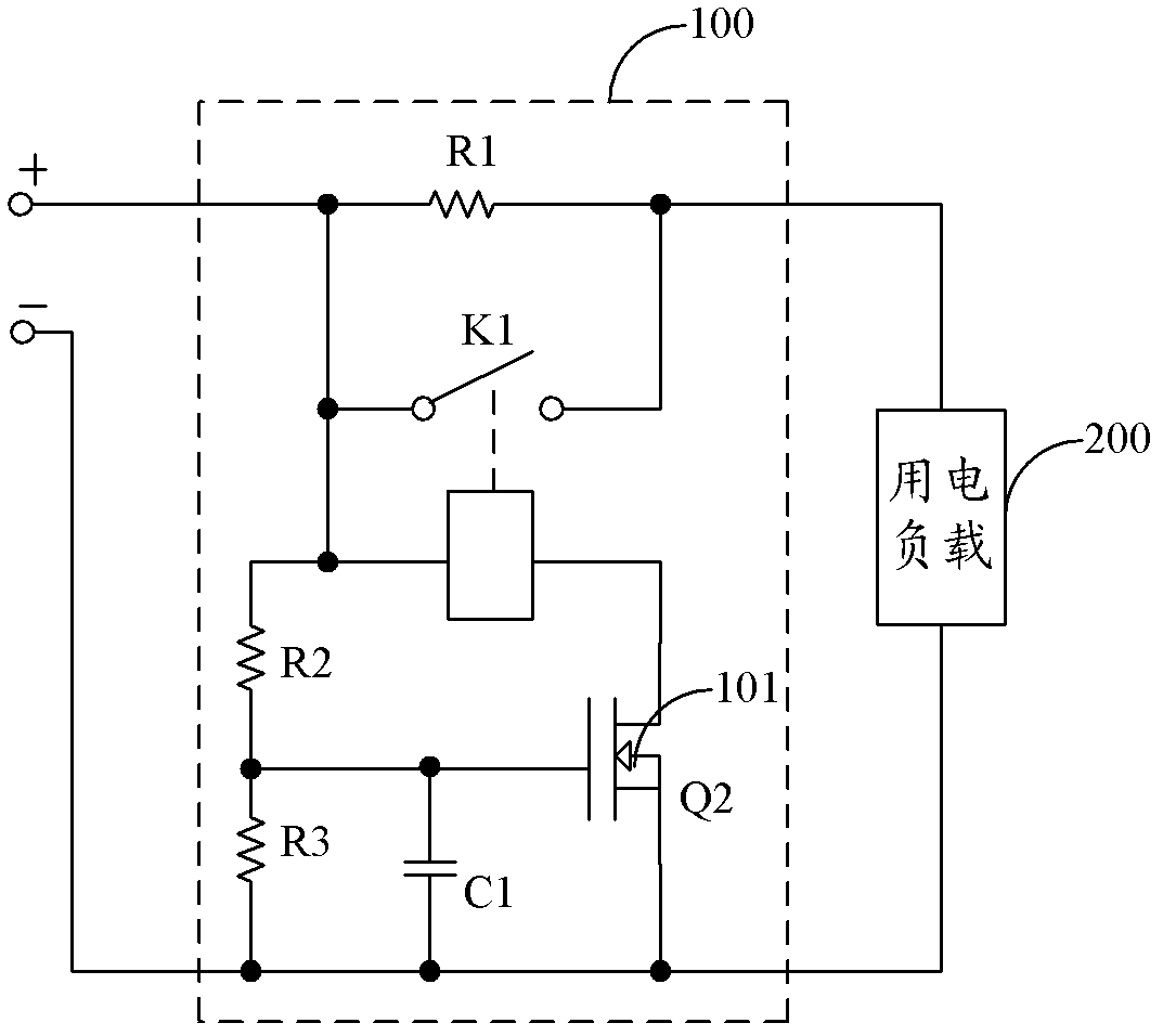 Surge current suppression circuit and lamp