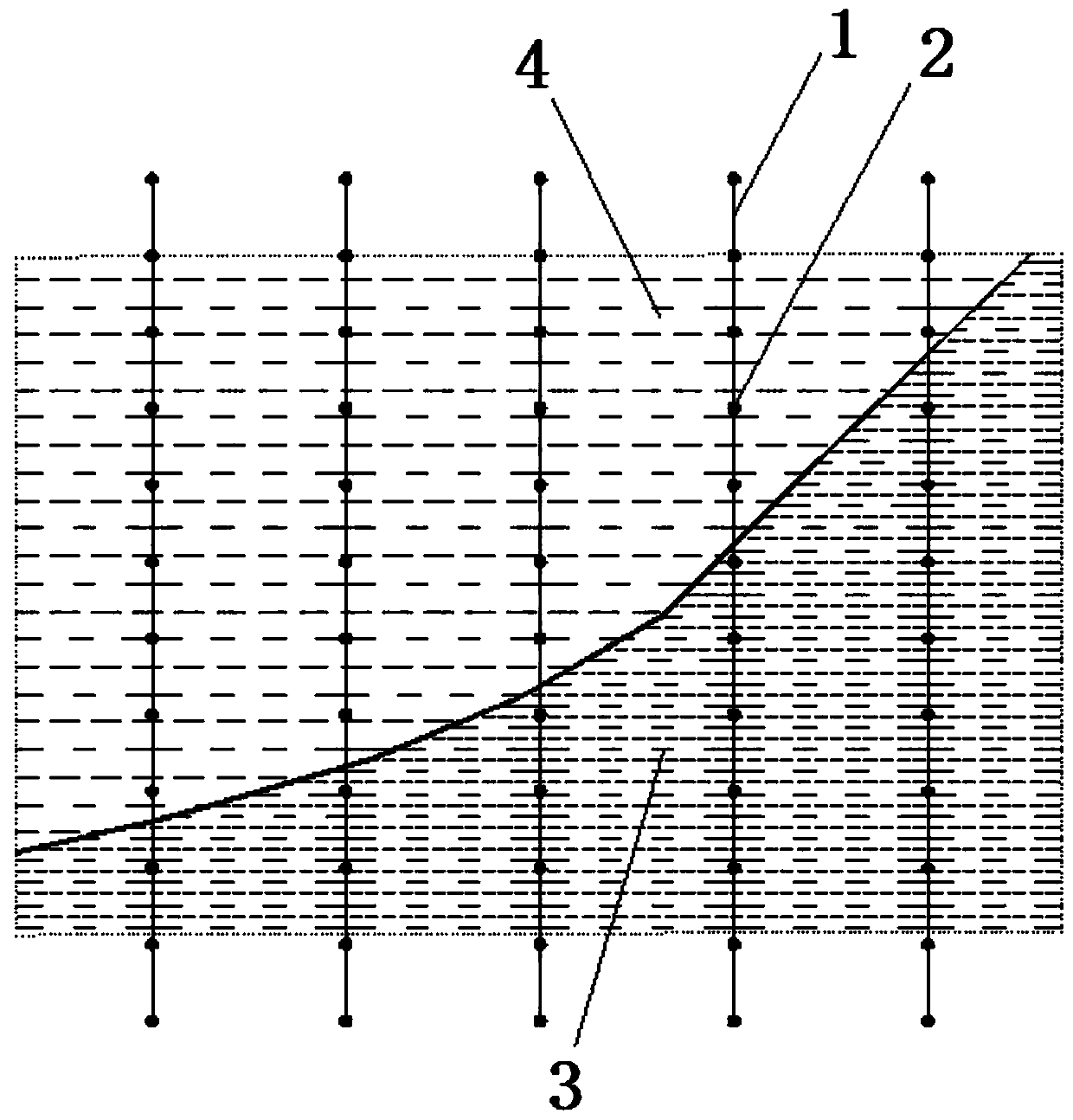 A detection method of perched layer in loess high fill