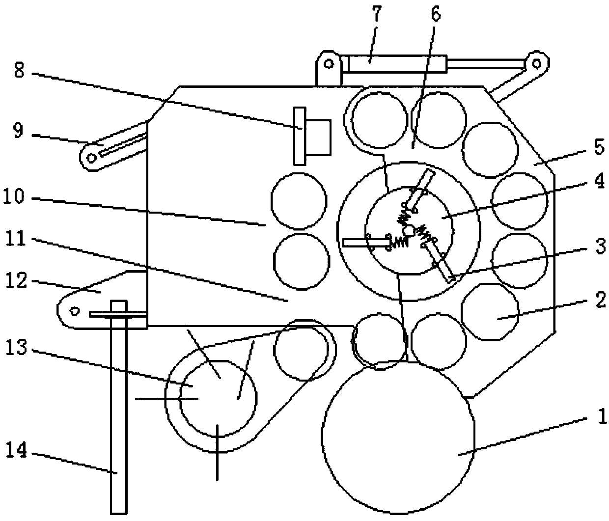 Steel roller and dial combined round baler