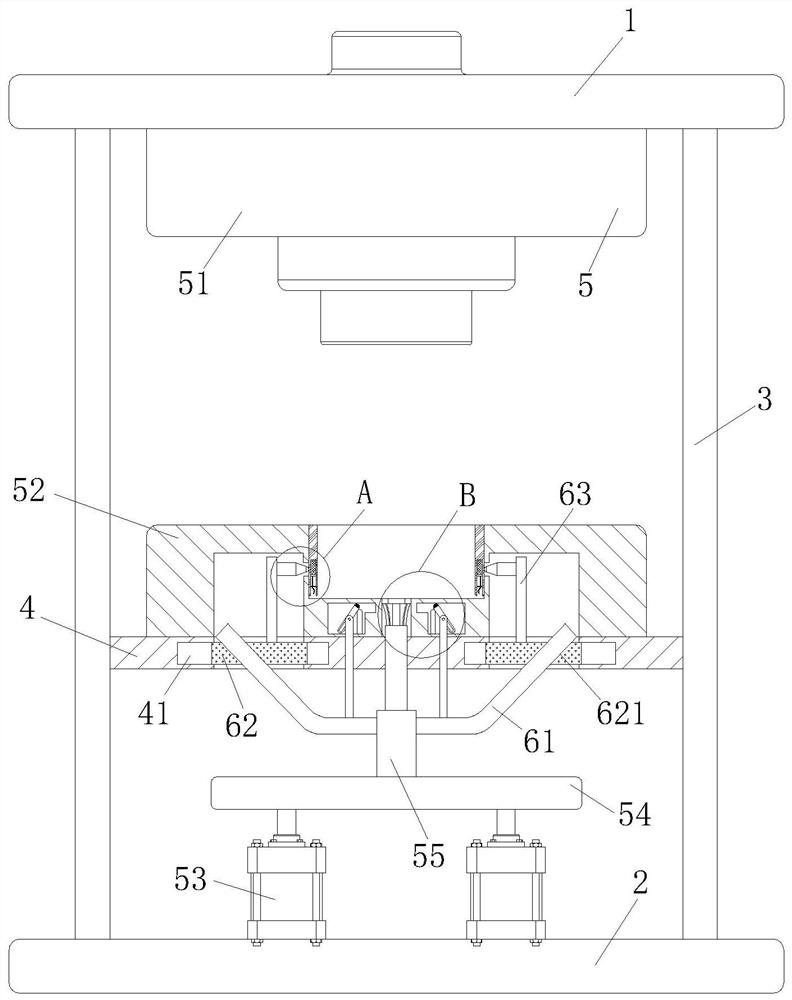 A high-efficiency demoulding injection mold