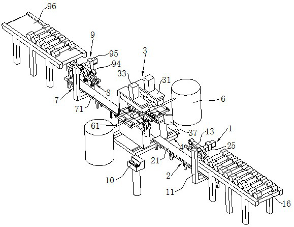 A continuous encapsulation device for I-shaped dumbbells