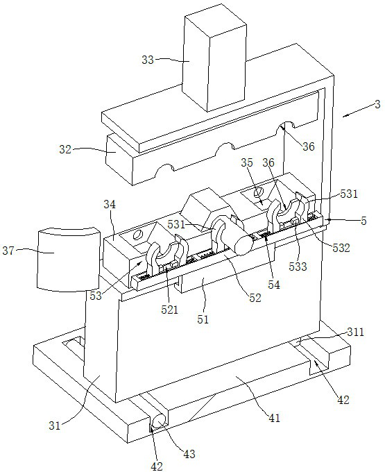 A continuous encapsulation device for I-shaped dumbbells