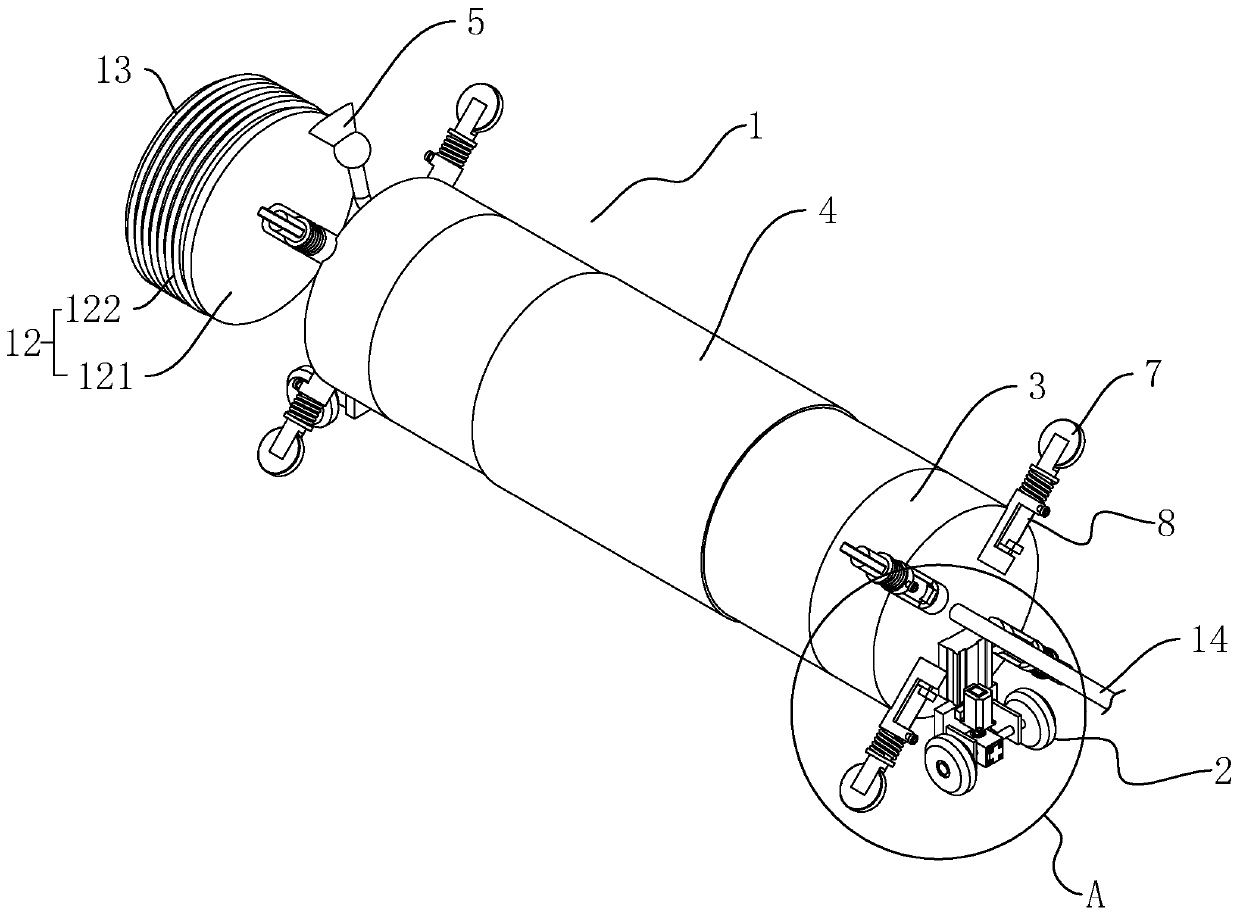 Robot for repairing inner wall of pipeline