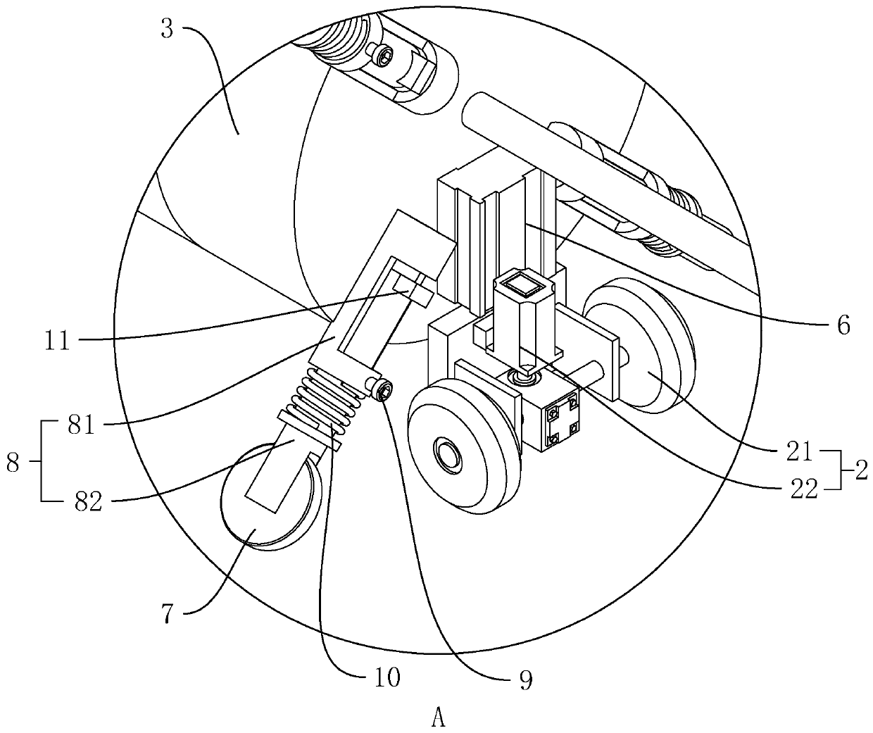 Robot for repairing inner wall of pipeline