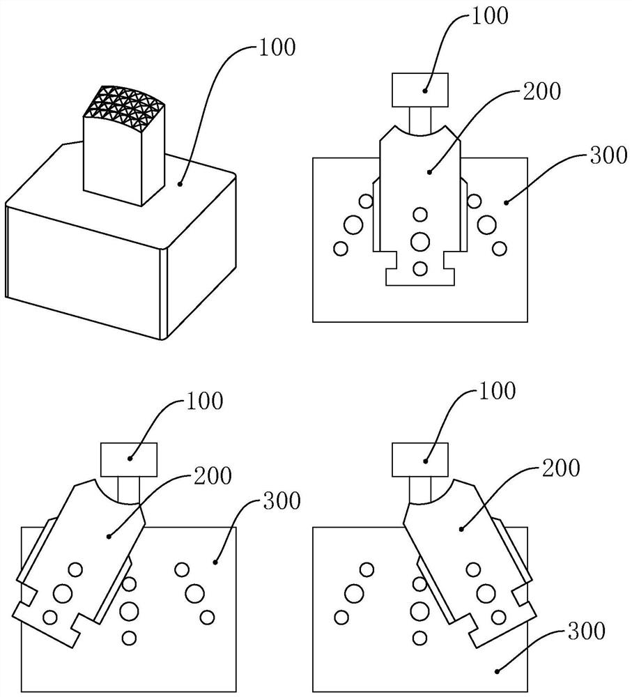 Method for efficiently machining tooth-shaped pattern on surface of knob mold