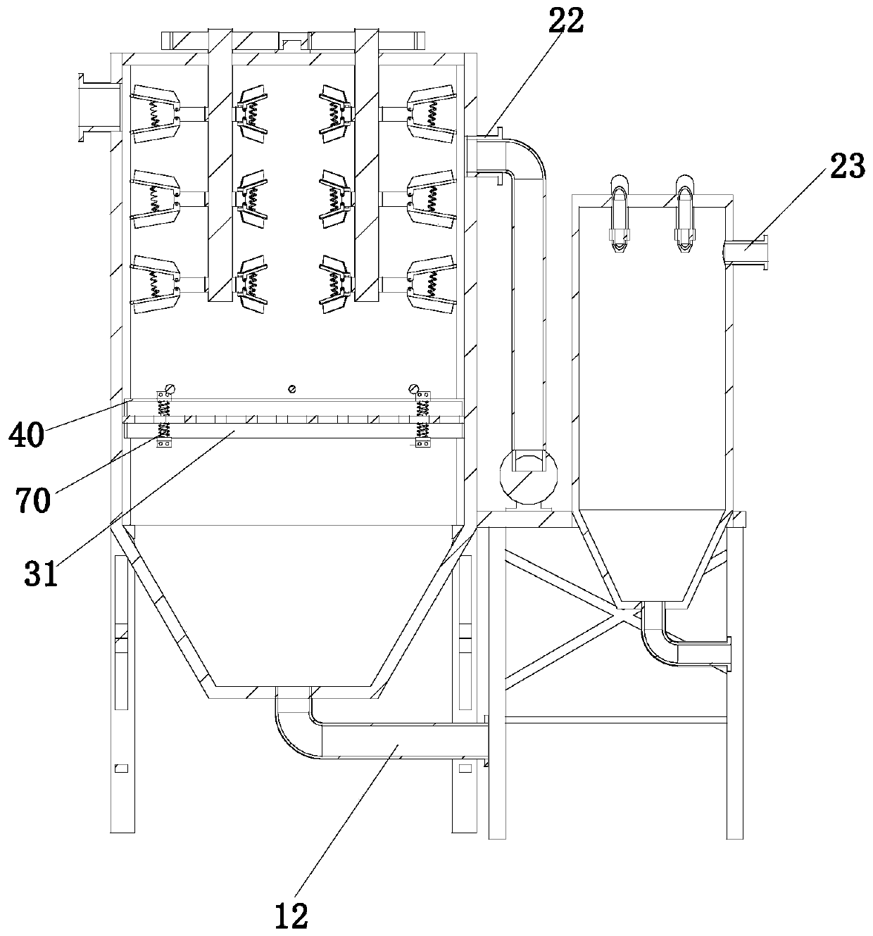 Extraction separation device for biopharmaceutical