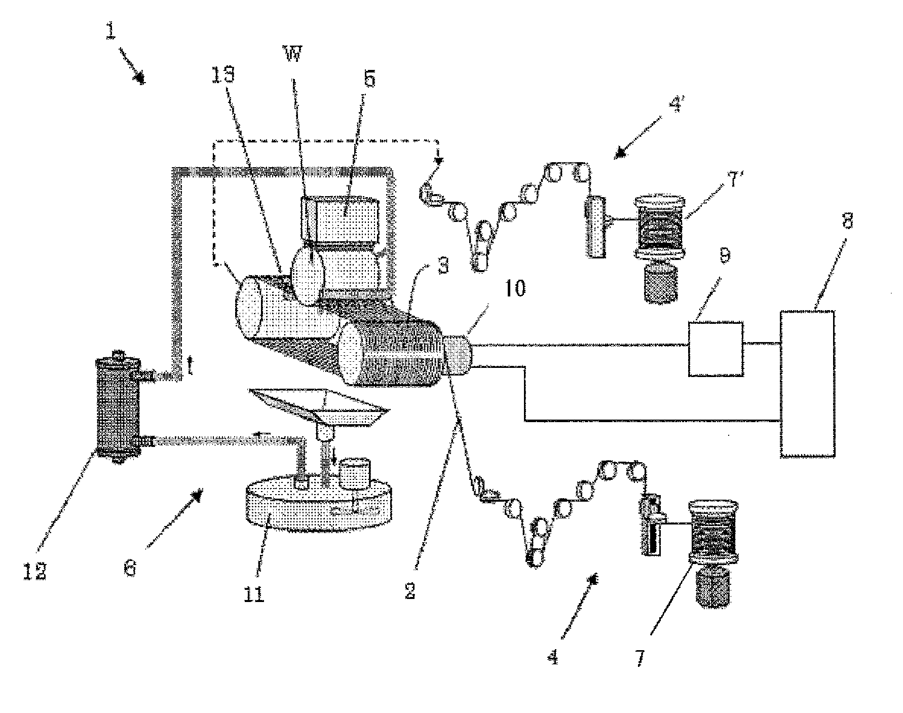 Method for resuming operation of wire saw and wire saw