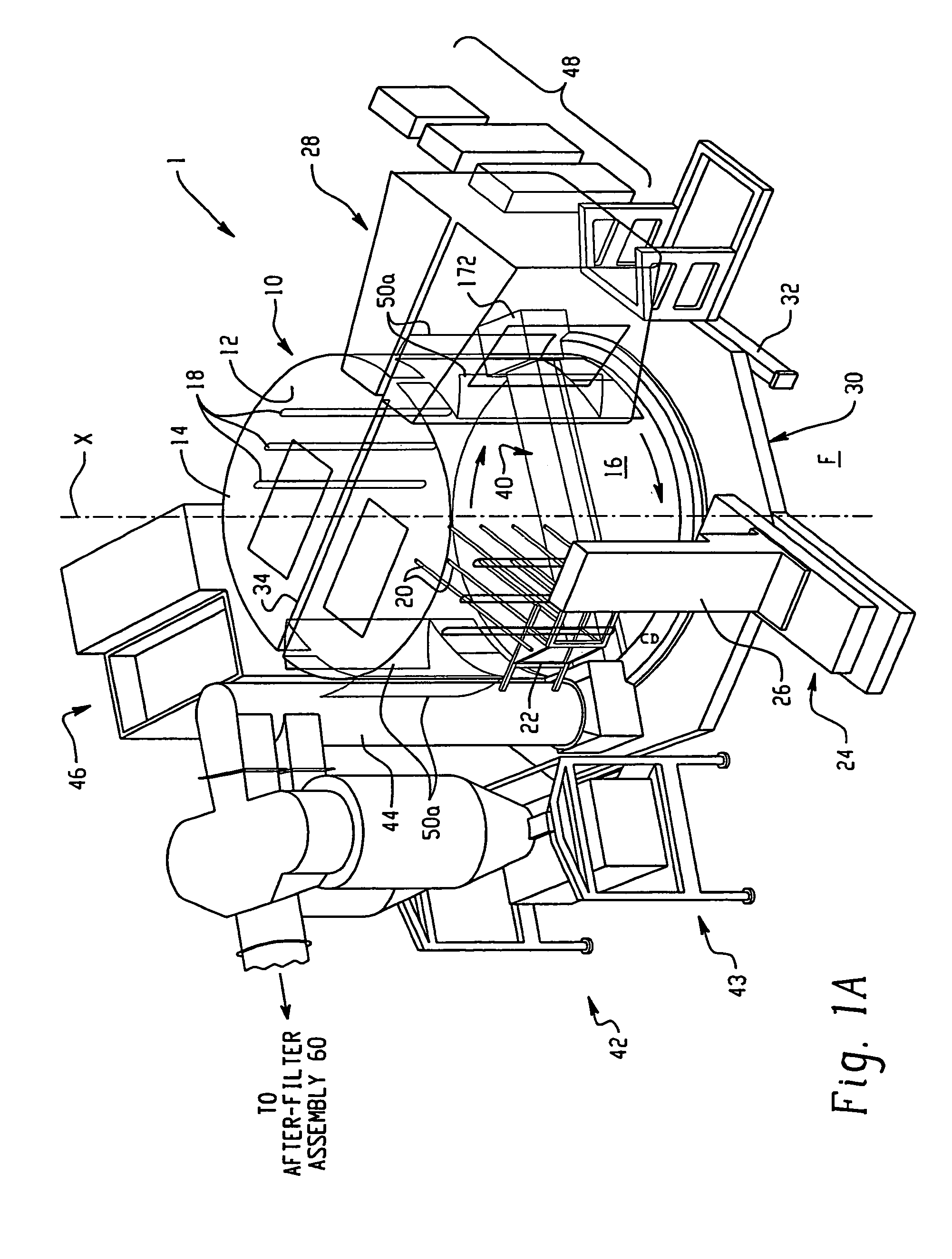 Controlling cyclone efficiency with a vacuum interface