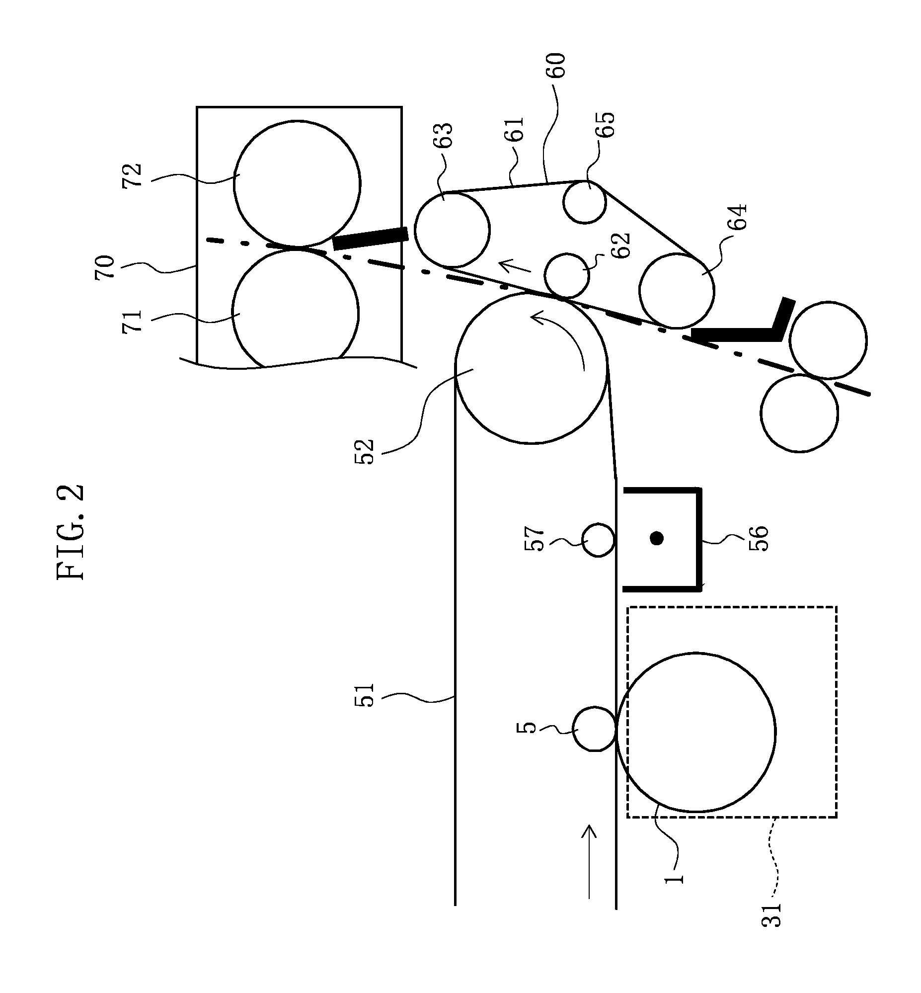 Belt driving device