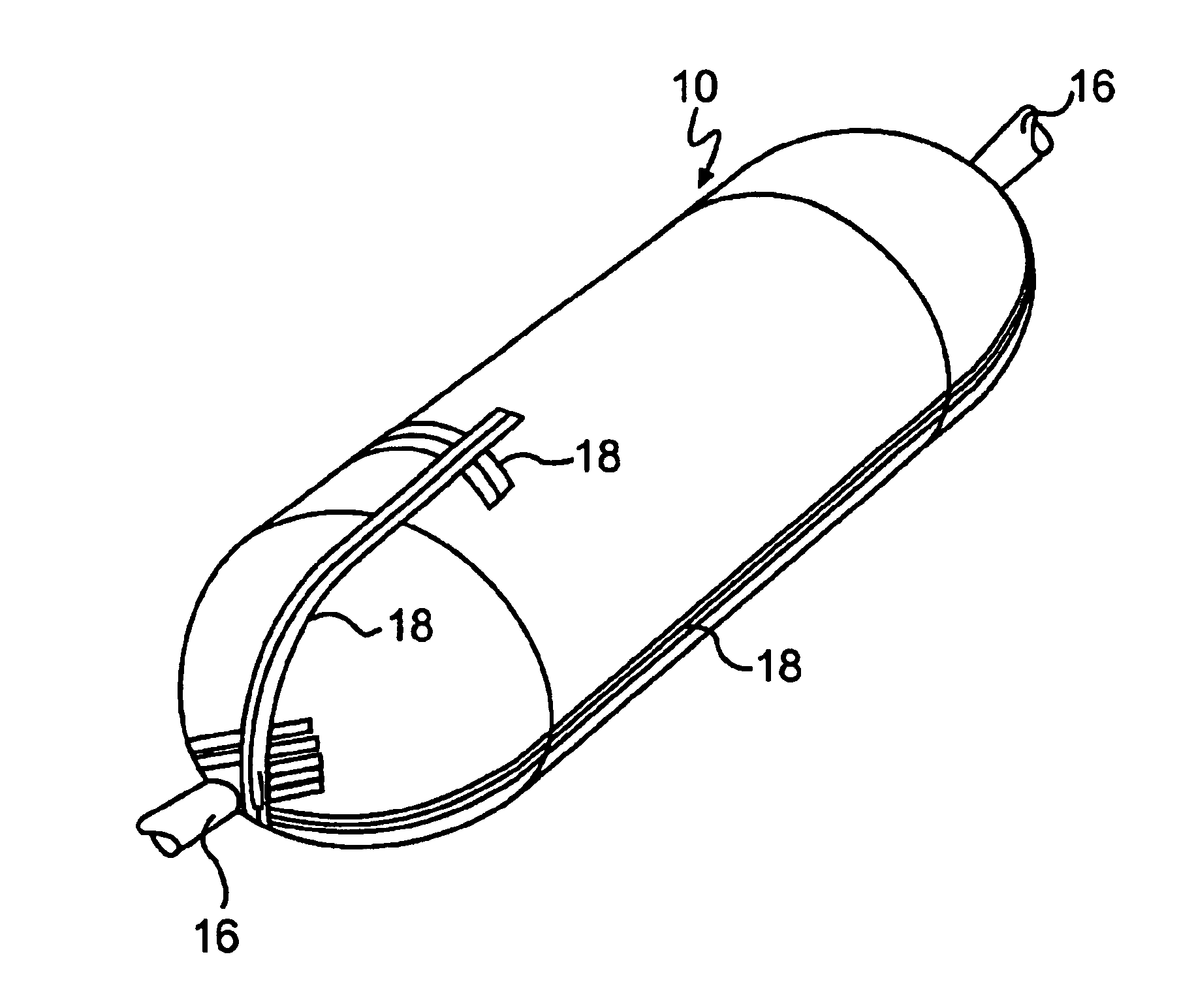 Pressure vessel with impact and fire resistant coating and method of making same