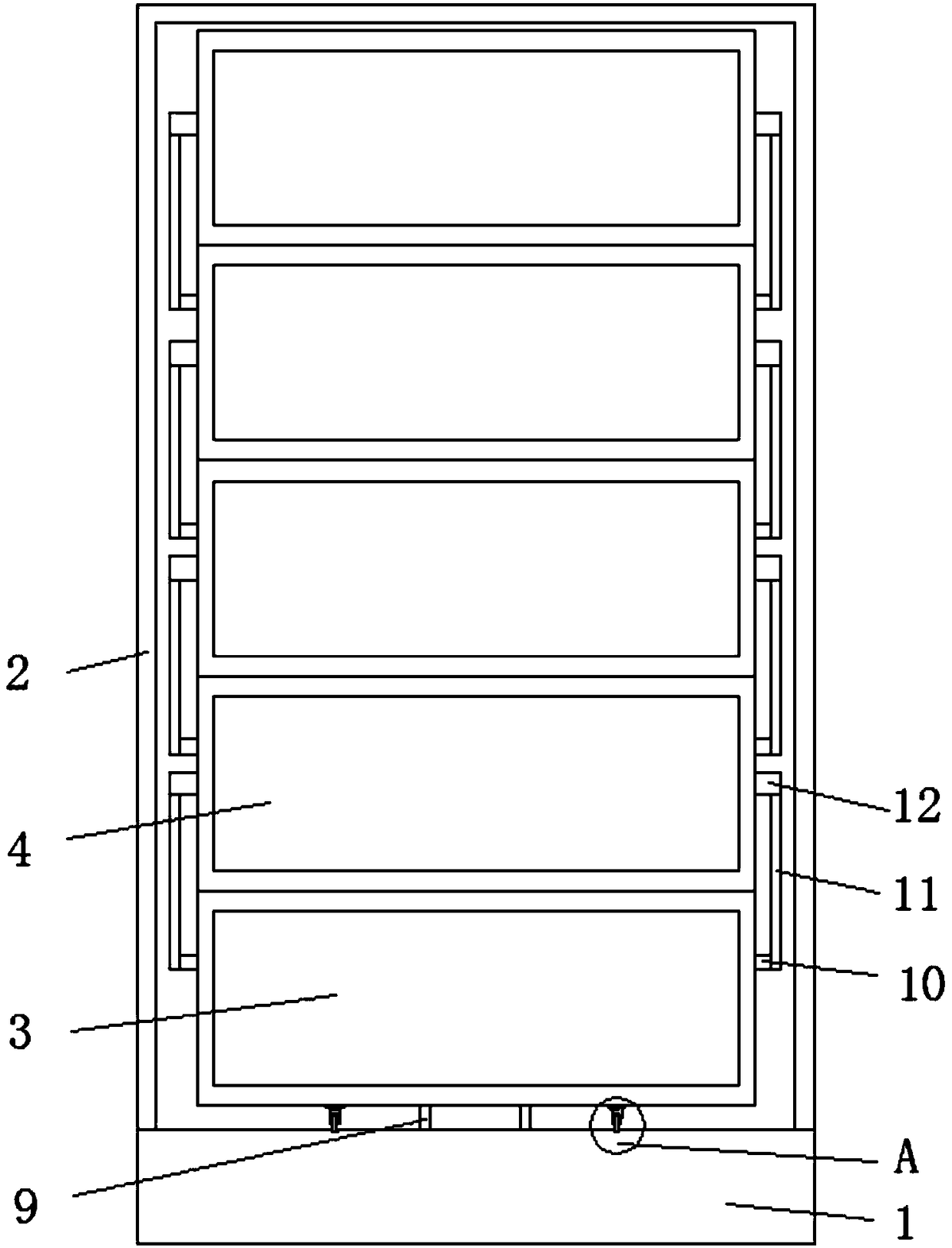 Novel multifunctional household hallway bookshelf