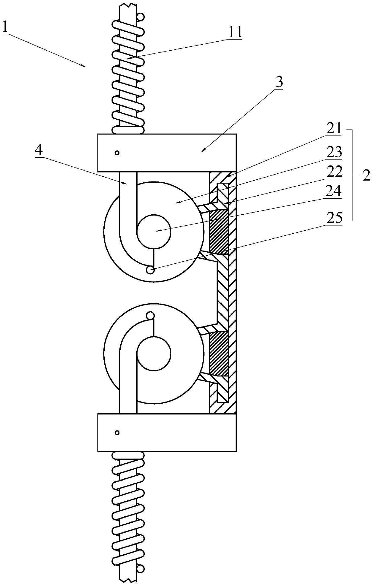 Double-edge hot-rolling spring forming mechanism