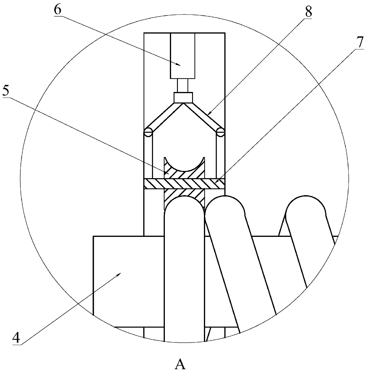 Double-edge hot-rolling spring forming mechanism