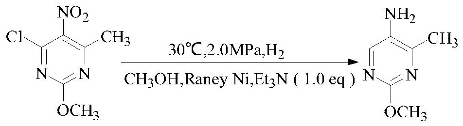 Preparation method of 2-methoxy-5-amino-4-methylpyrimidine