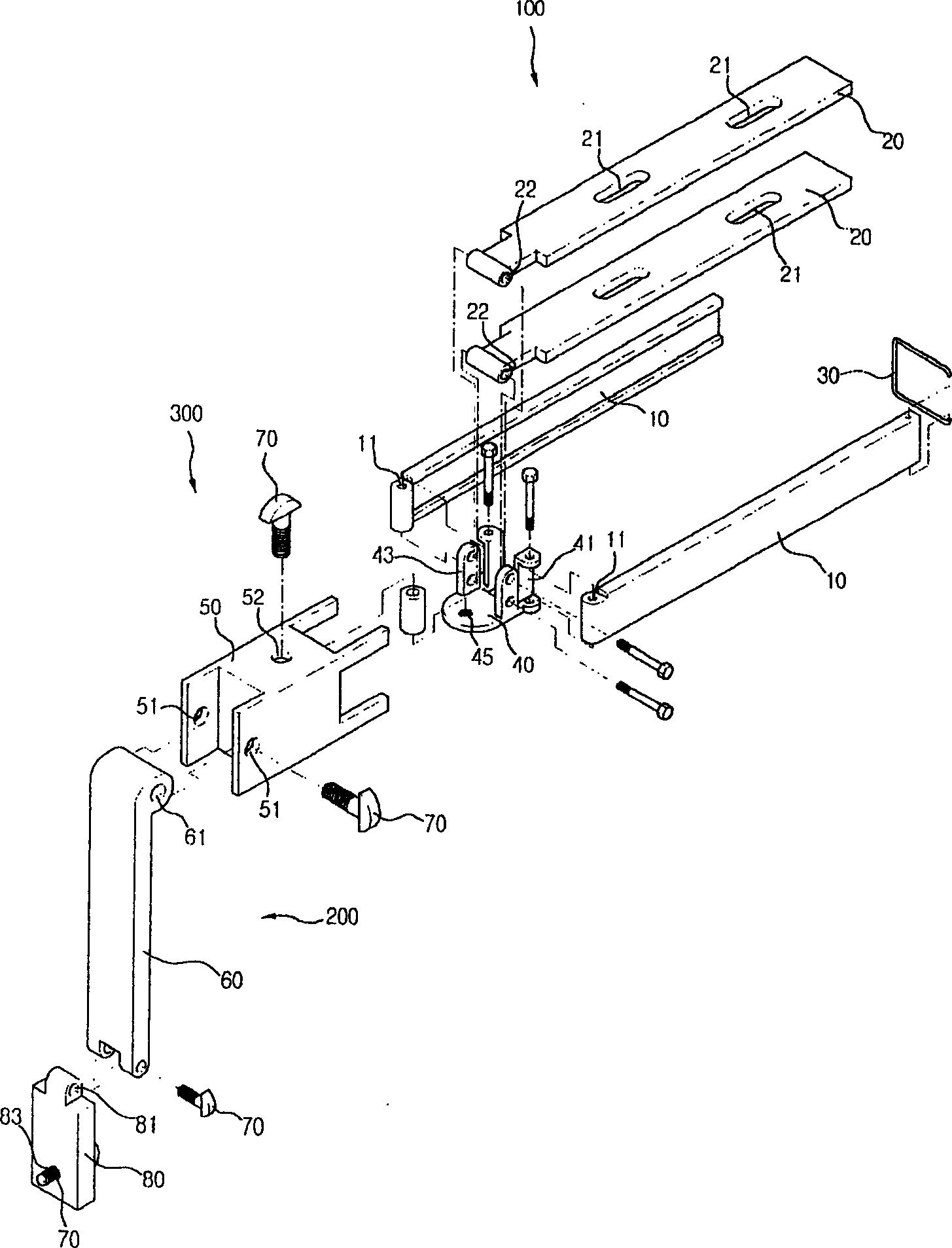 Display device stand for vehicle