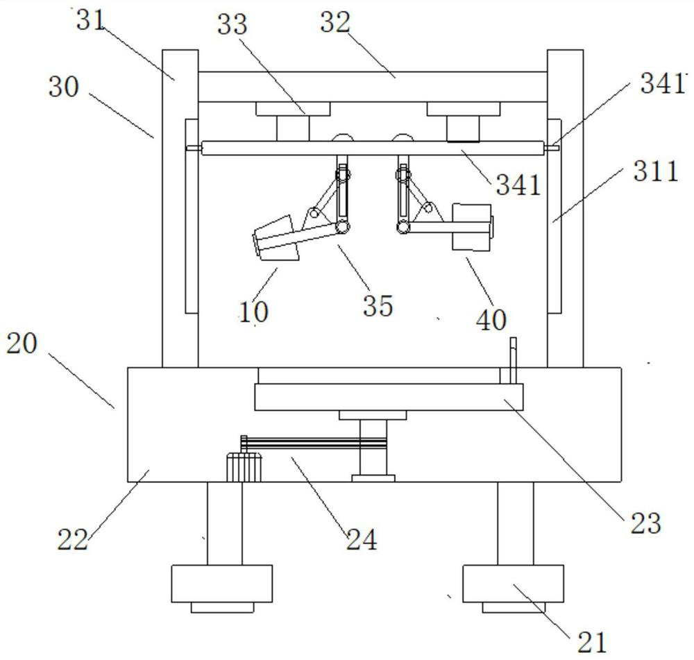 Horizontal rolling process and forming device for special-shaped ring piece