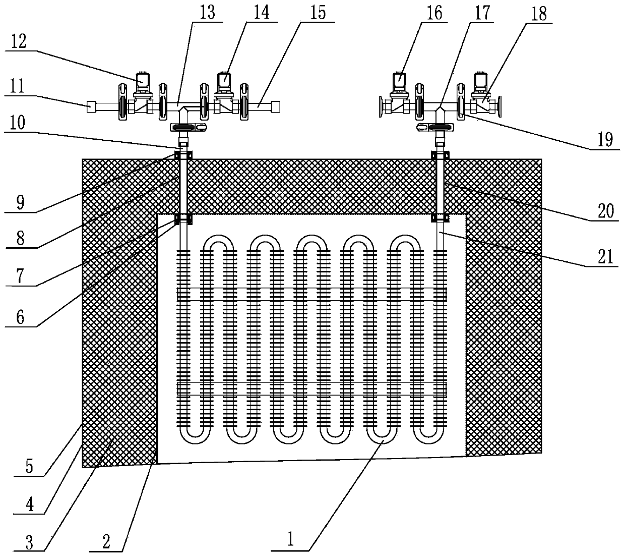 Apparatus and method for introducing circulating water for cooling hot air sterilizer