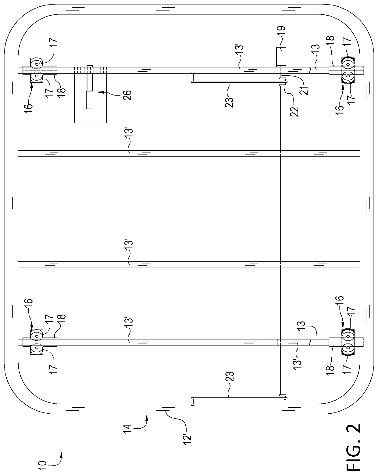 Rocking bed with braking mechanism