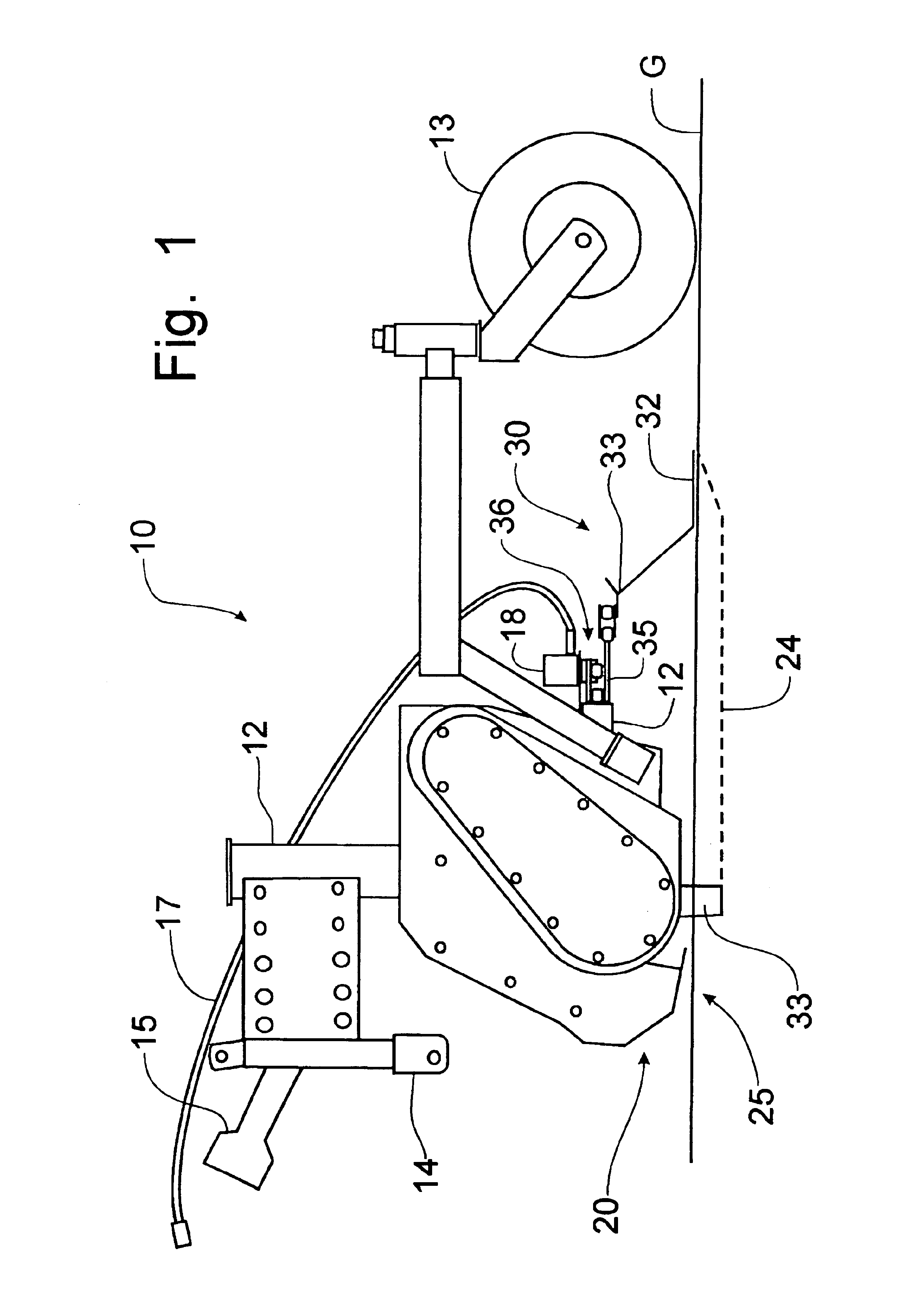 Linear turf aeration apparatus