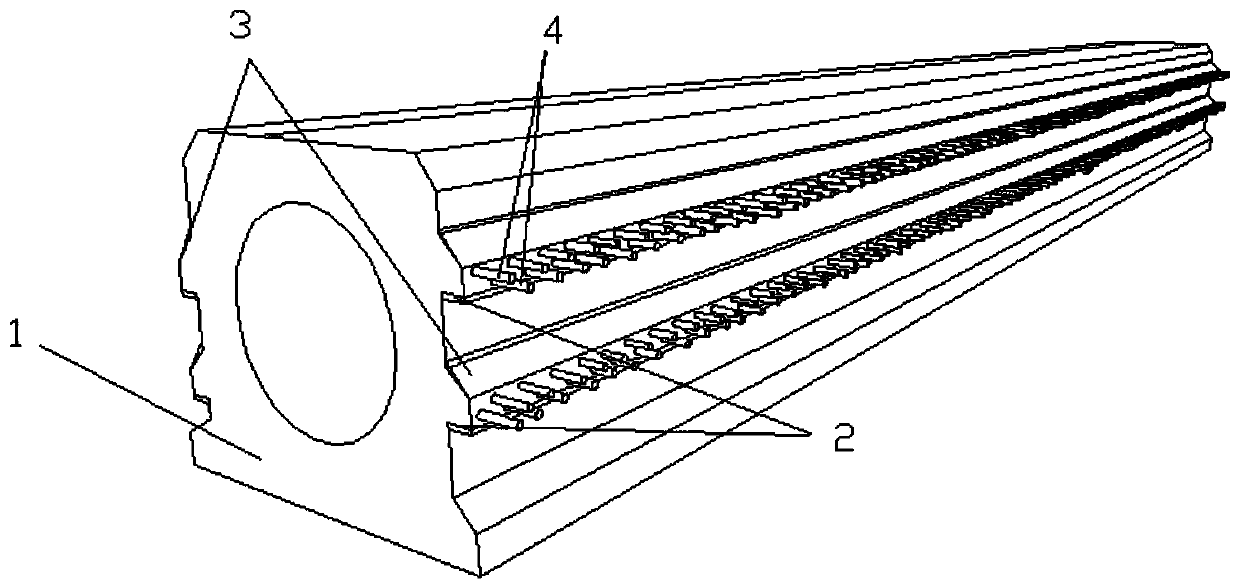 Self-insulation zigzag concrete slab girder hinge joint structure