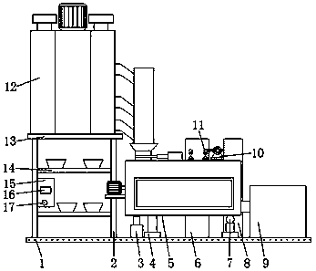 High-efficiency recycled aggregate carbonization device