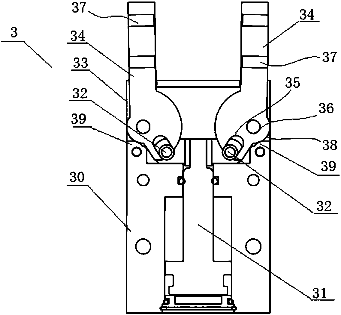 Shaft workpiece propping and clamping device