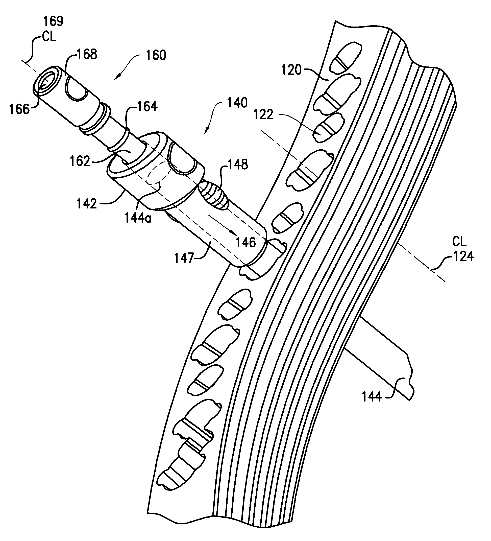 Drill alignment assembly for a bone plate using tissue protection sleeves that are fixed in the bone plate