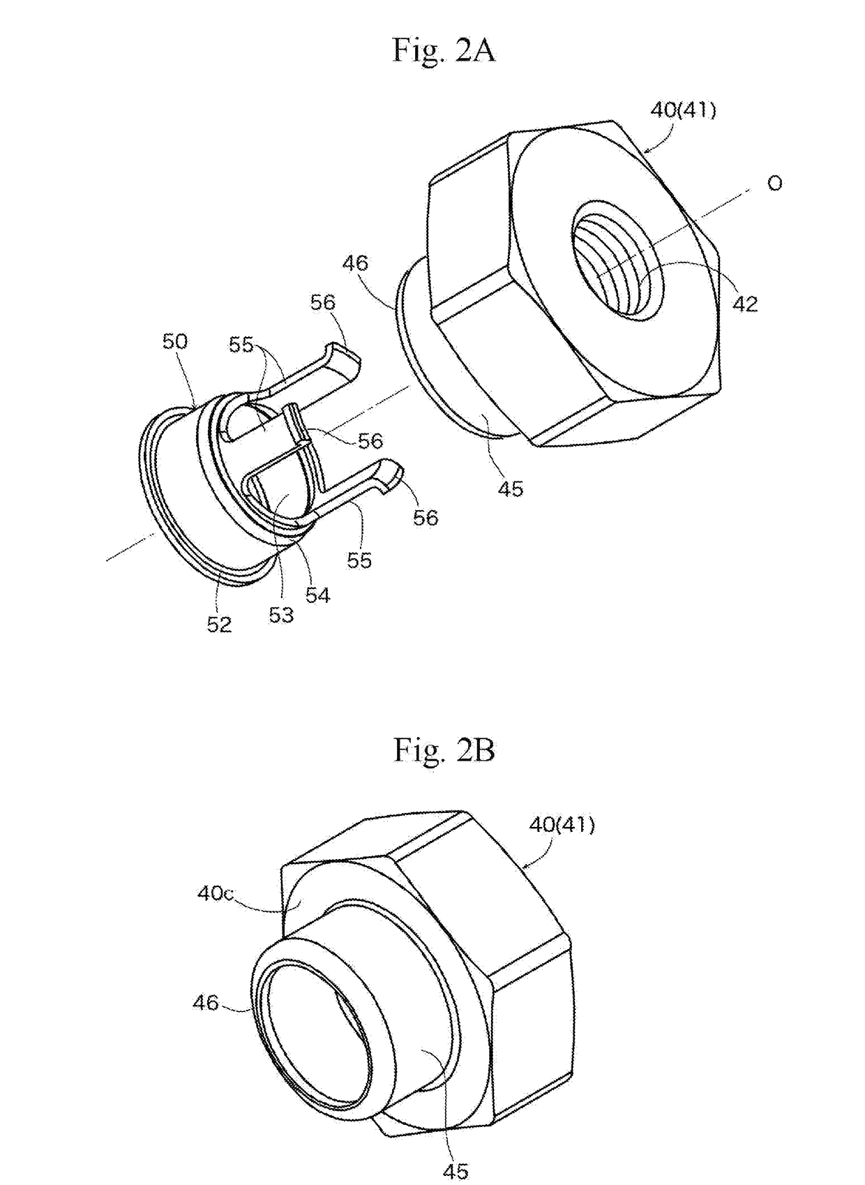 Structure for preventing falling of fastening nut of portable power working machine, and method for attaching fastening nut to cover