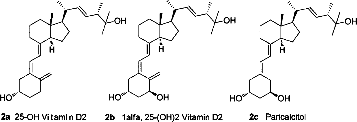 25-hydroxy vitamin D2 series medicament side chain and its preparation method