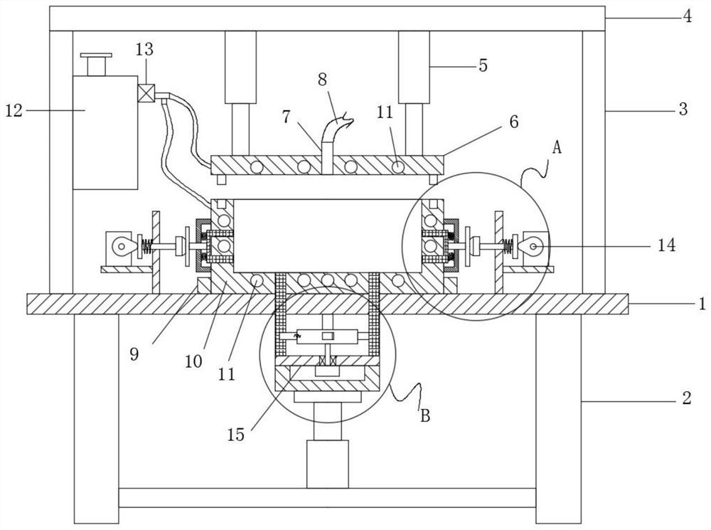 A pvc board mold forming equipment