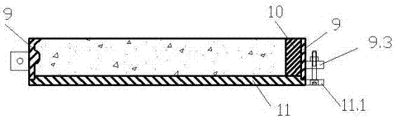 Steel pouring mould for concrete barrel-shaped container and assembly and disassembly methods thereof
