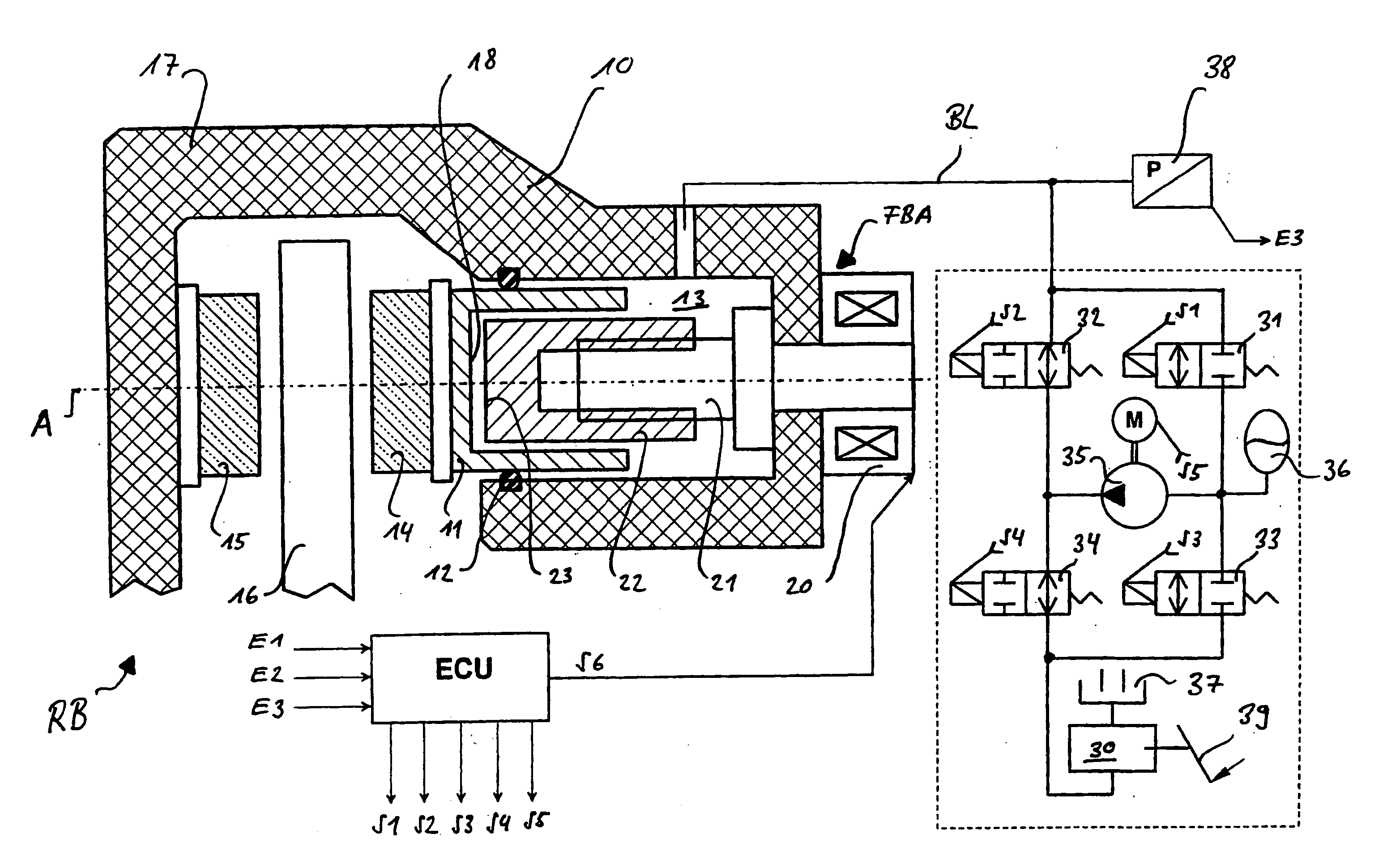 Method for operating the brake gear of a vehicle