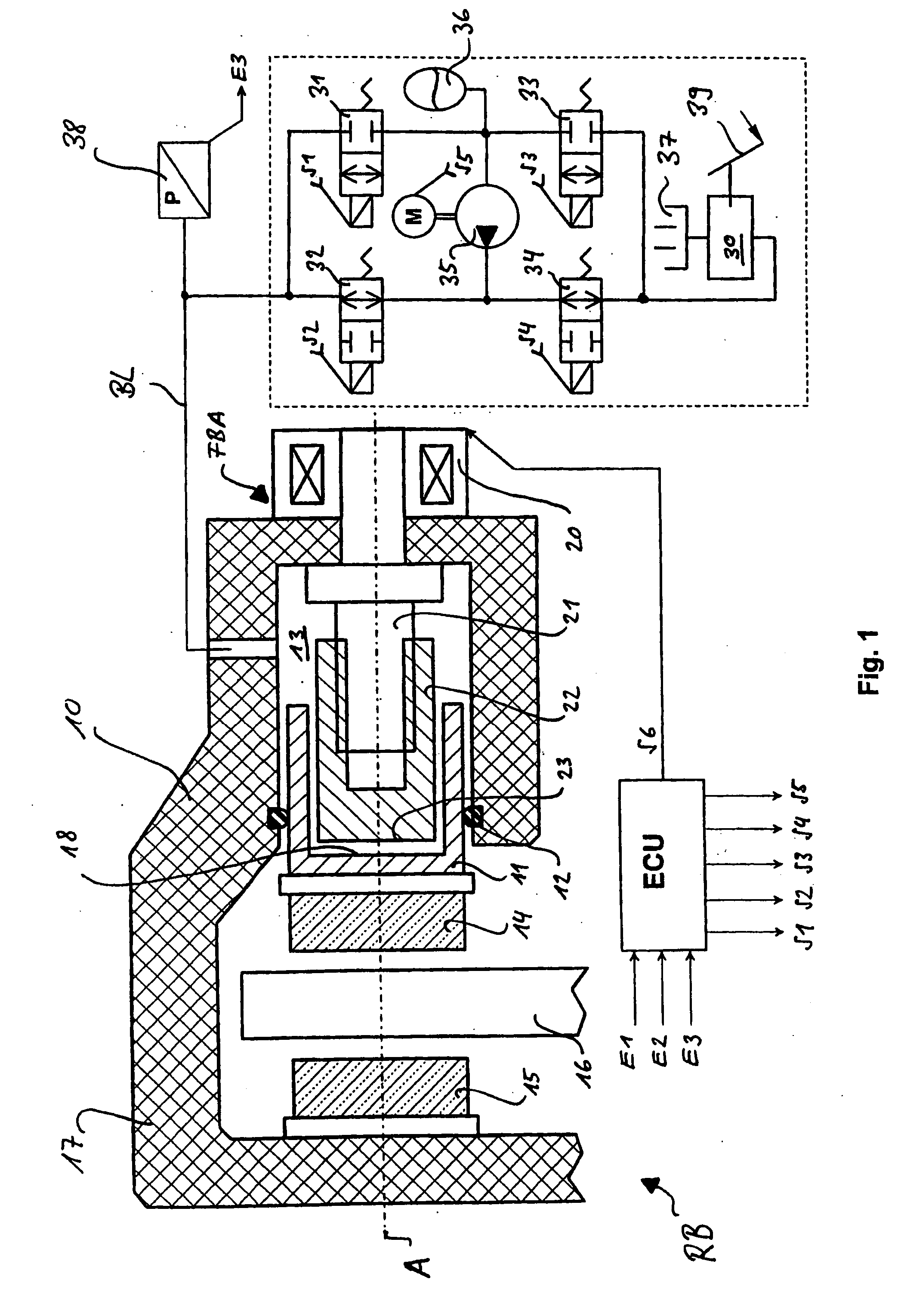 Method for operating the brake gear of a vehicle
