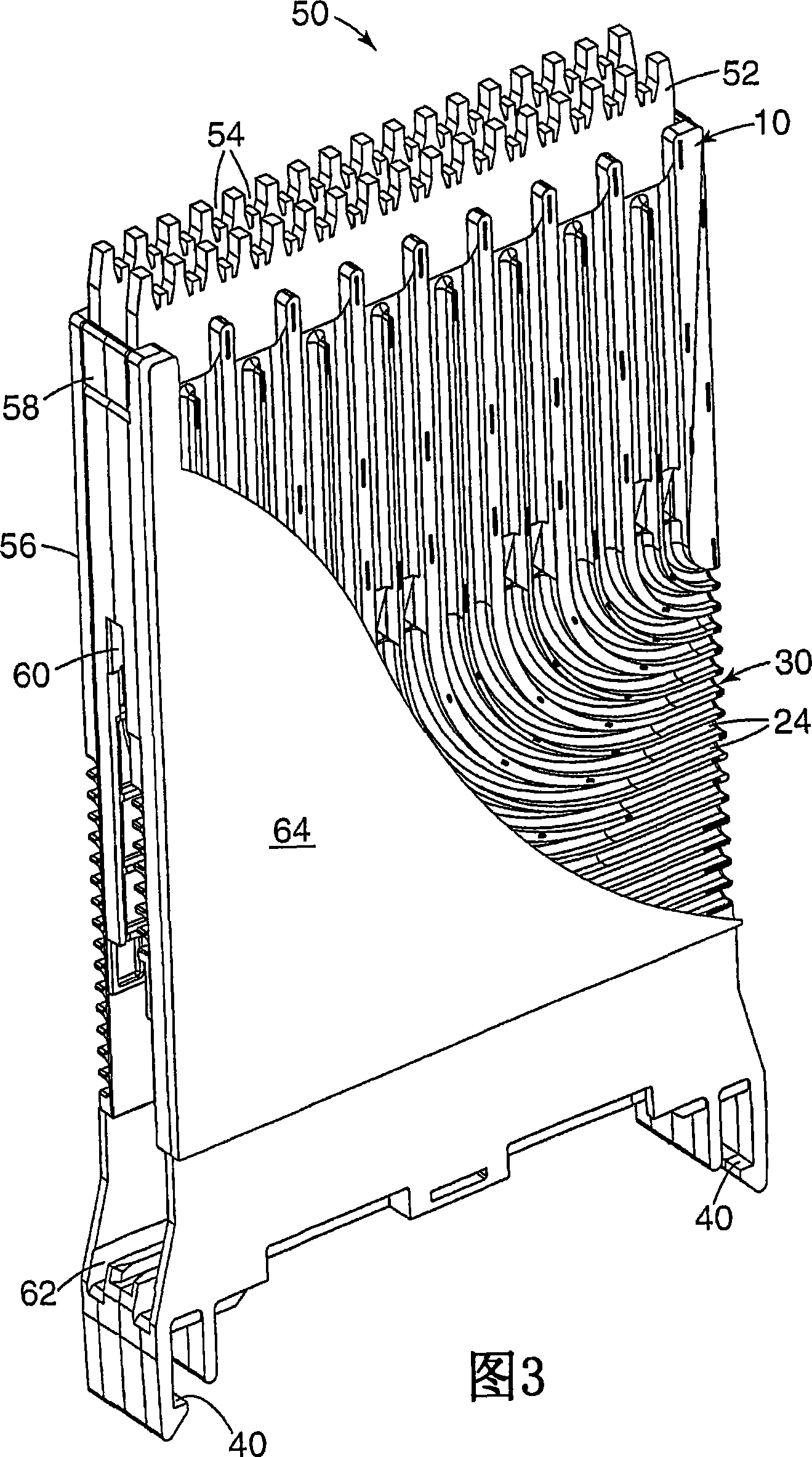 Wire guide plate and assembly as well as a telecommunications module comprising at least one wire guide plate